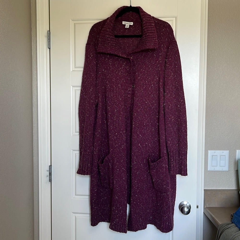 Coldwater Creek long button up sweater